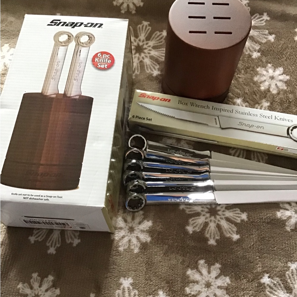 Snap-on knife set